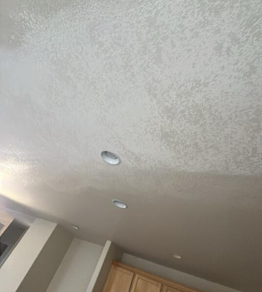 Drywall Ceiling Repair (brocade finish)